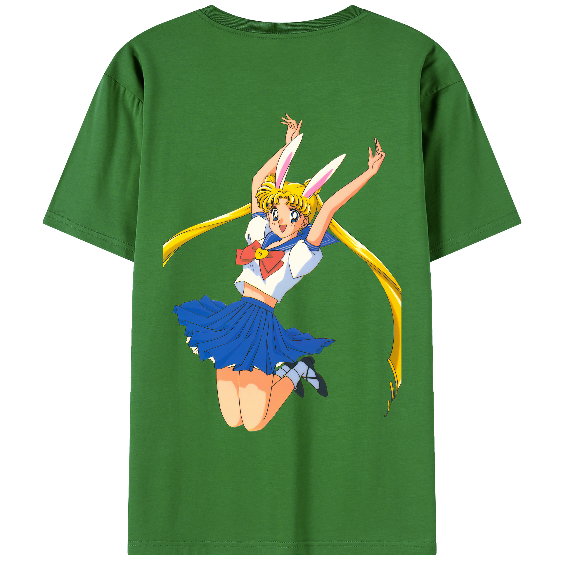 （画像用） 美少女戦士セーラームーン 愛野 美奈子 あいの みなこ Sailor Moon Aino Minako レディース半袖Tシャツ(バックプリント)